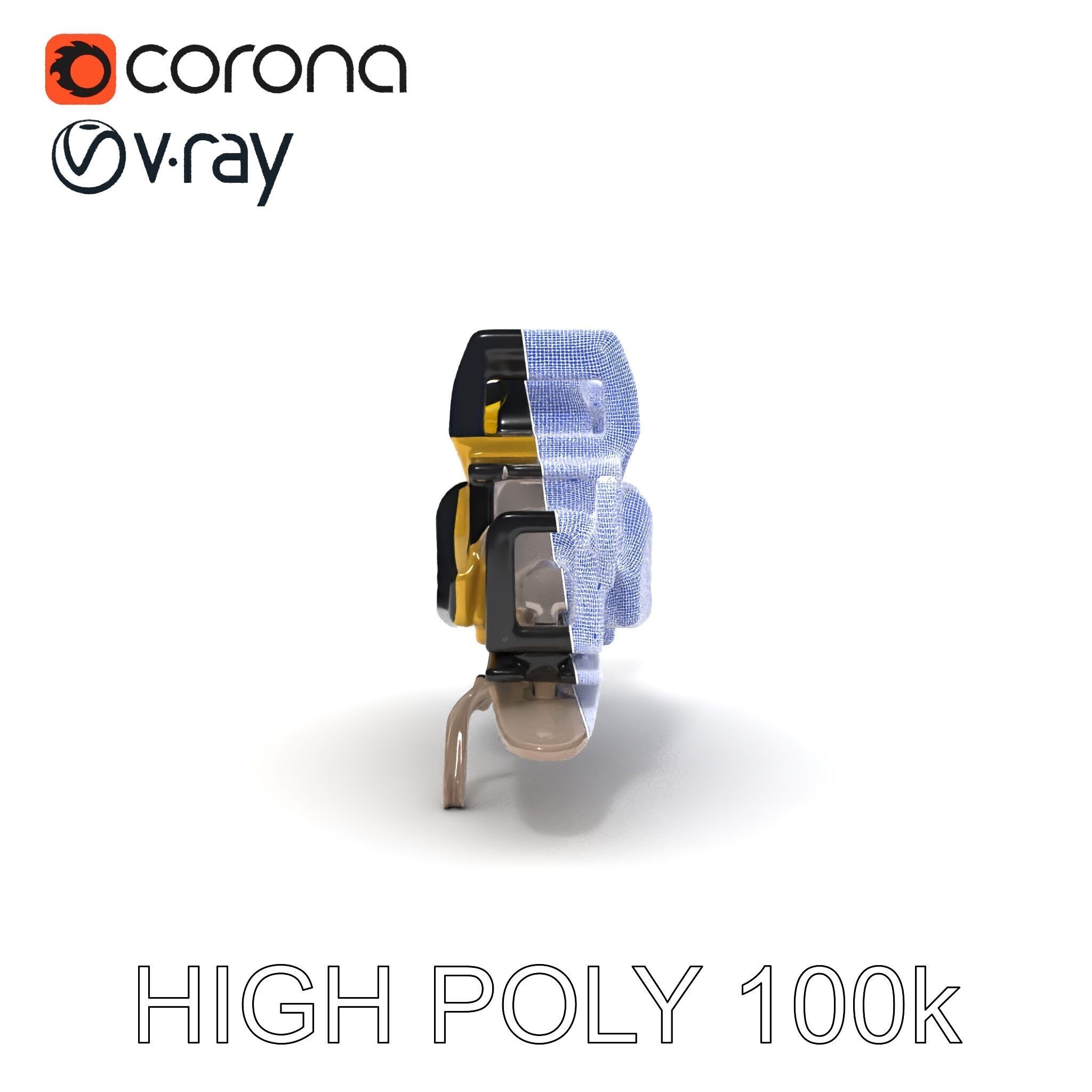 Cordless Electric Saw D Model Pack Low-poly 3D model_16