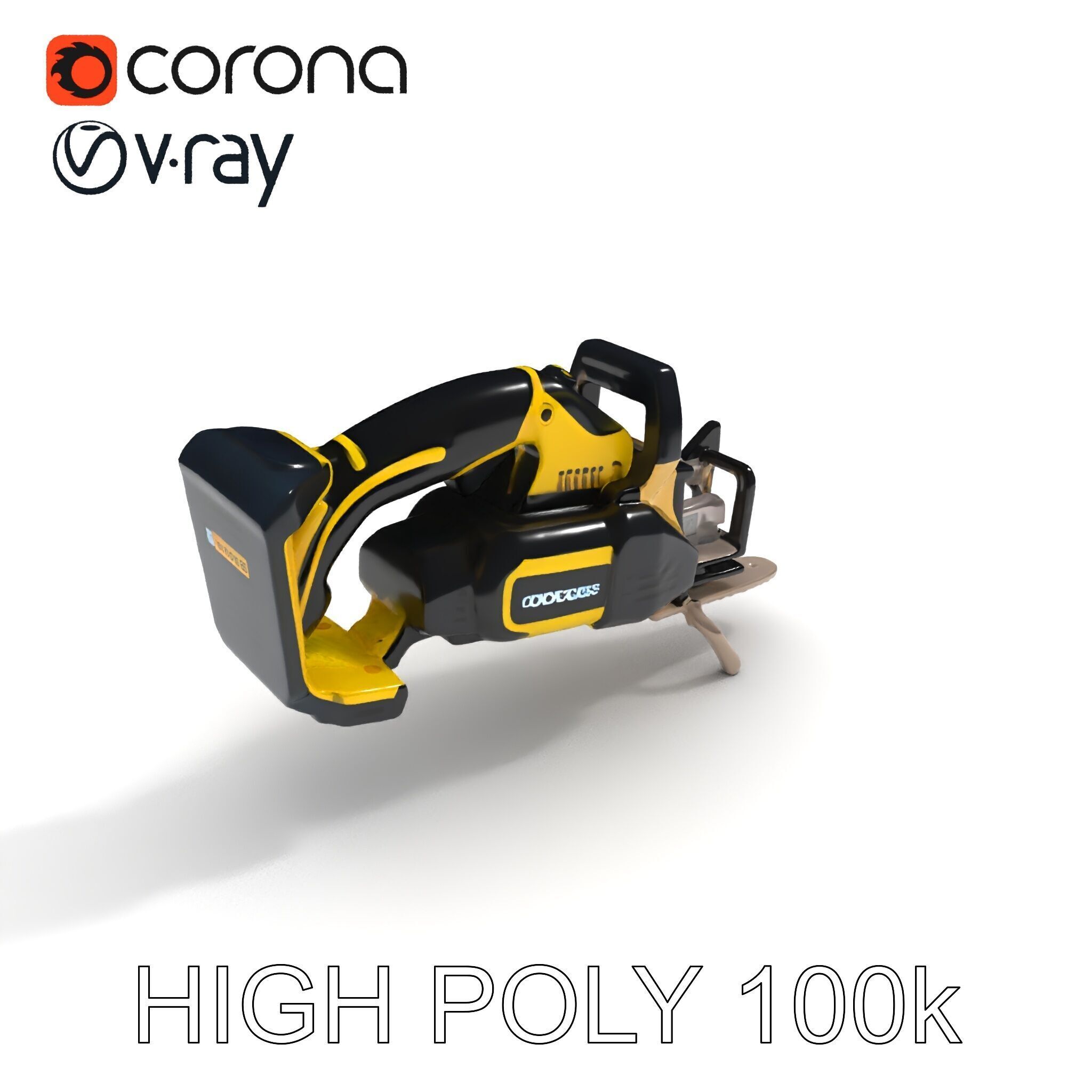 Cordless Electric Saw D Model Pack Low-poly 3D model_21
