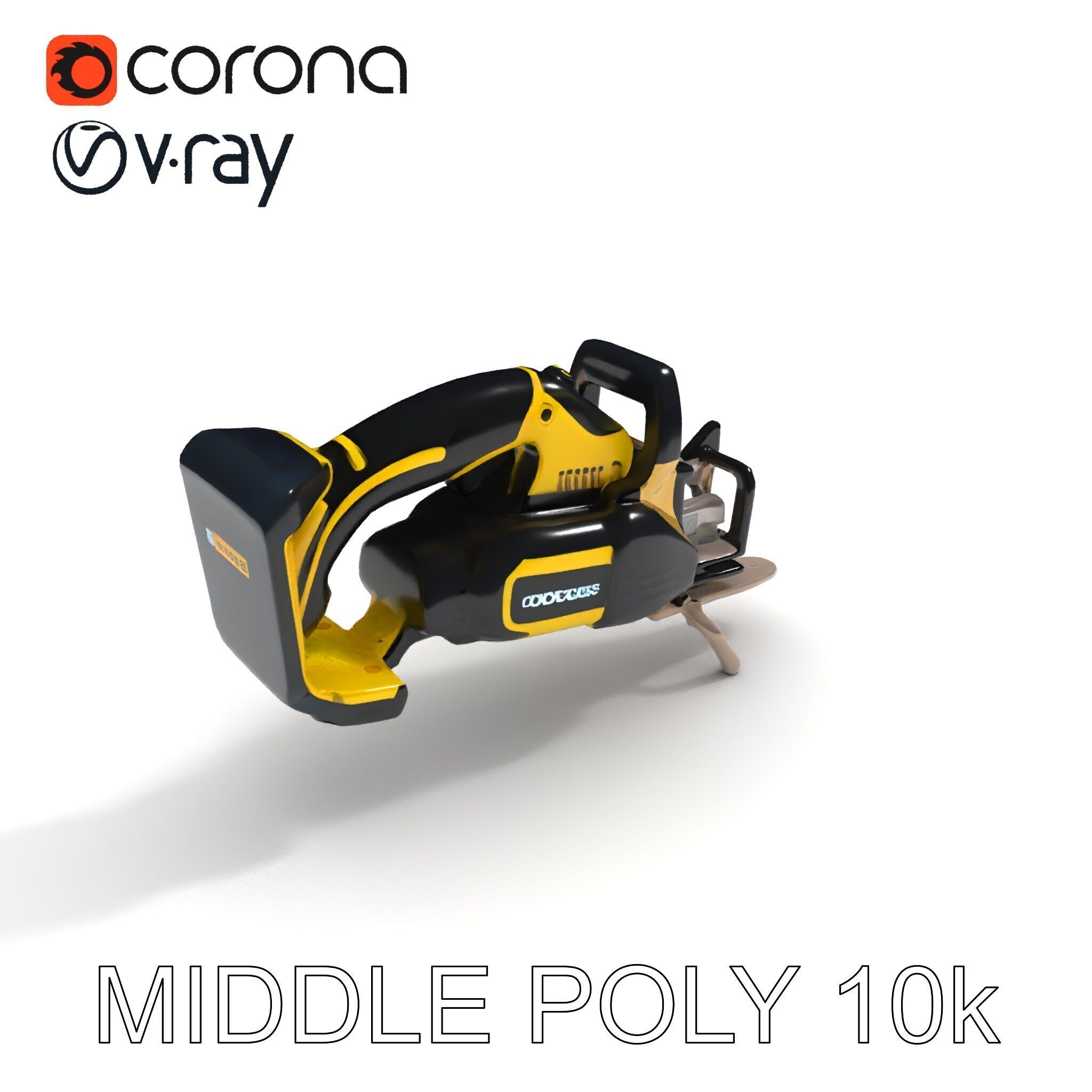 Cordless Electric Saw D Model Pack Low-poly 3D model_24
