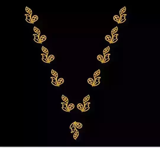 floral necklace 3dm file