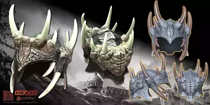 Skyrim Jagged Crown Helmet 3D print model