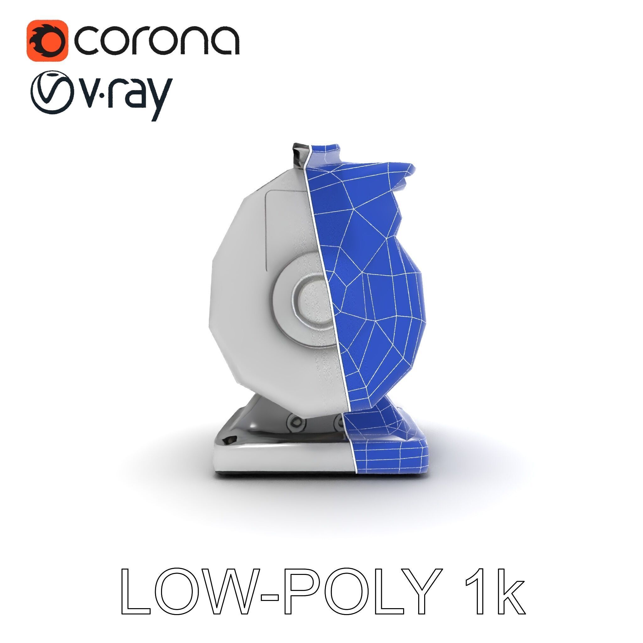 Bench Grinder Model Pack for Industrial and Workshop Scenes Low-poly 3D model_23