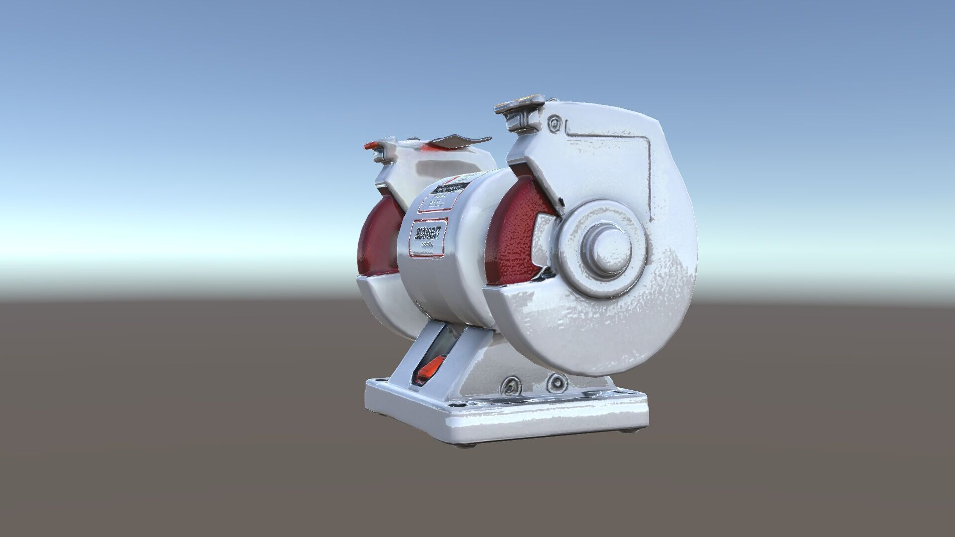 Bench Grinder Model Pack for Industrial and Workshop Scenes Low-poly 3D model_8