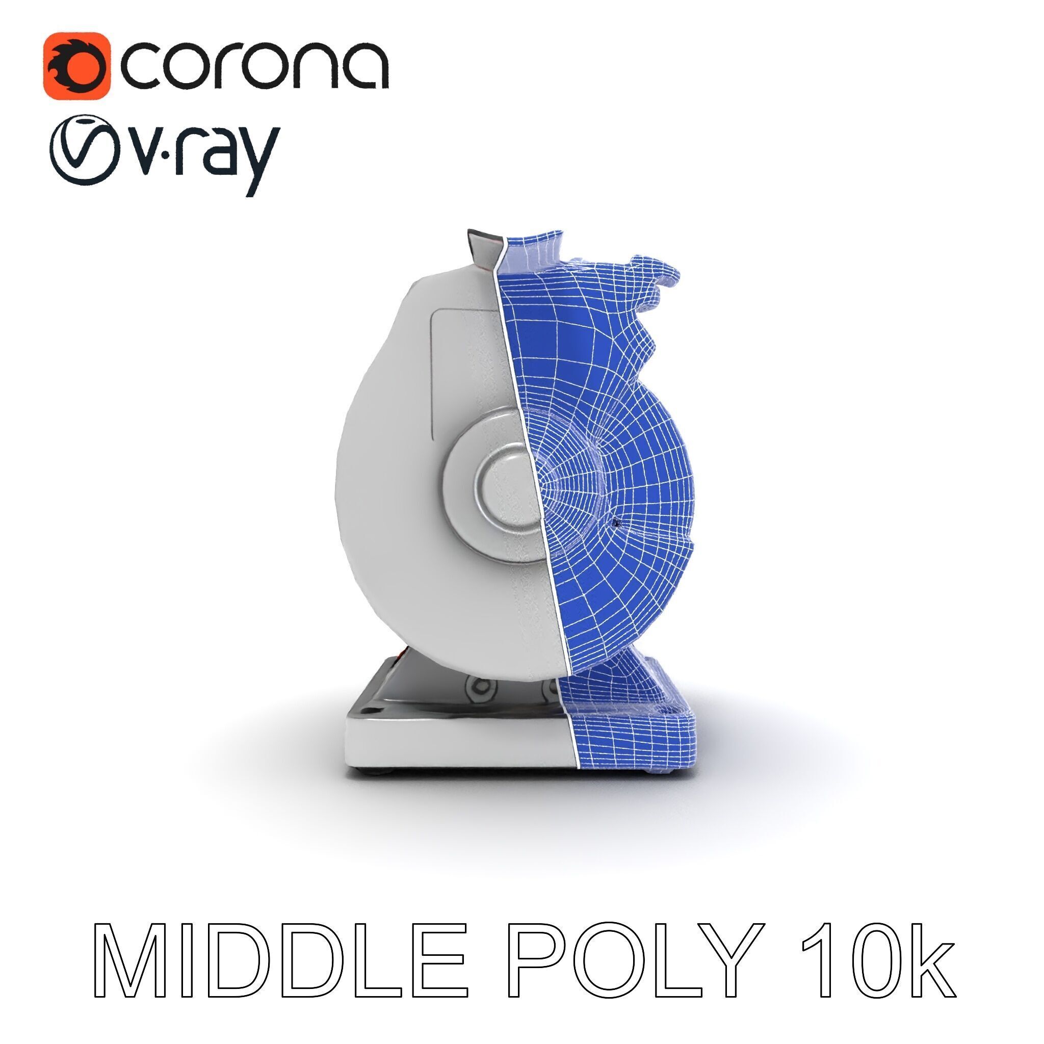 Bench Grinder Model Pack for Industrial and Workshop Scenes Low-poly 3D model_33