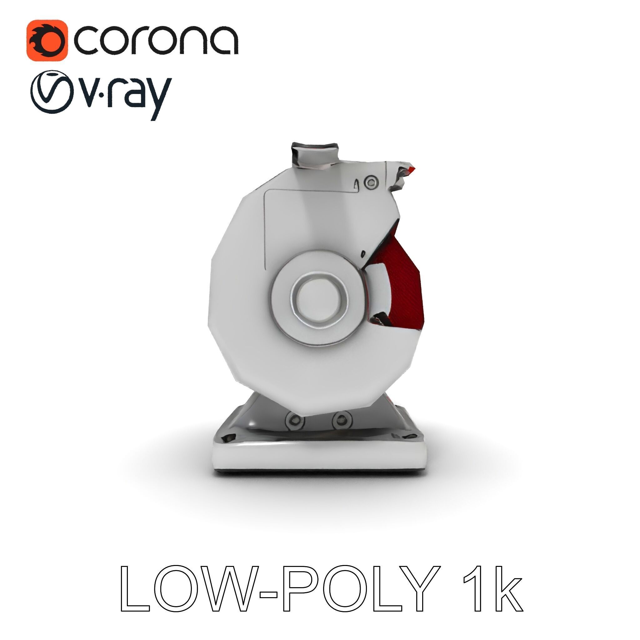 Bench Grinder Model Pack for Industrial and Workshop Scenes Low-poly 3D model_7