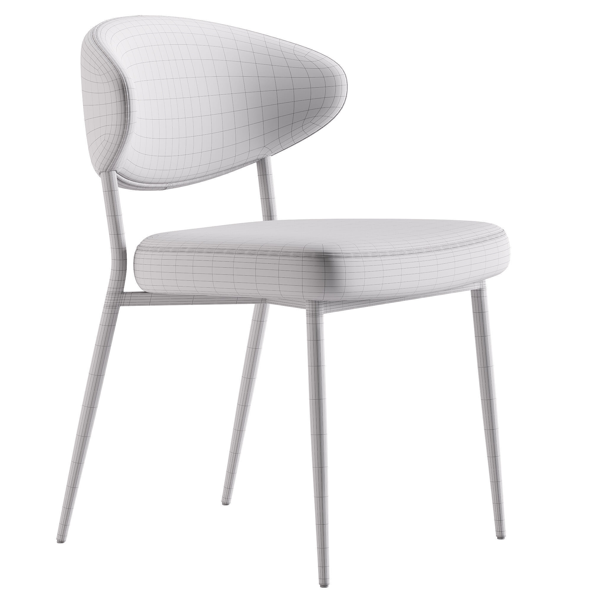 Adele Dining Chair 3D model_4