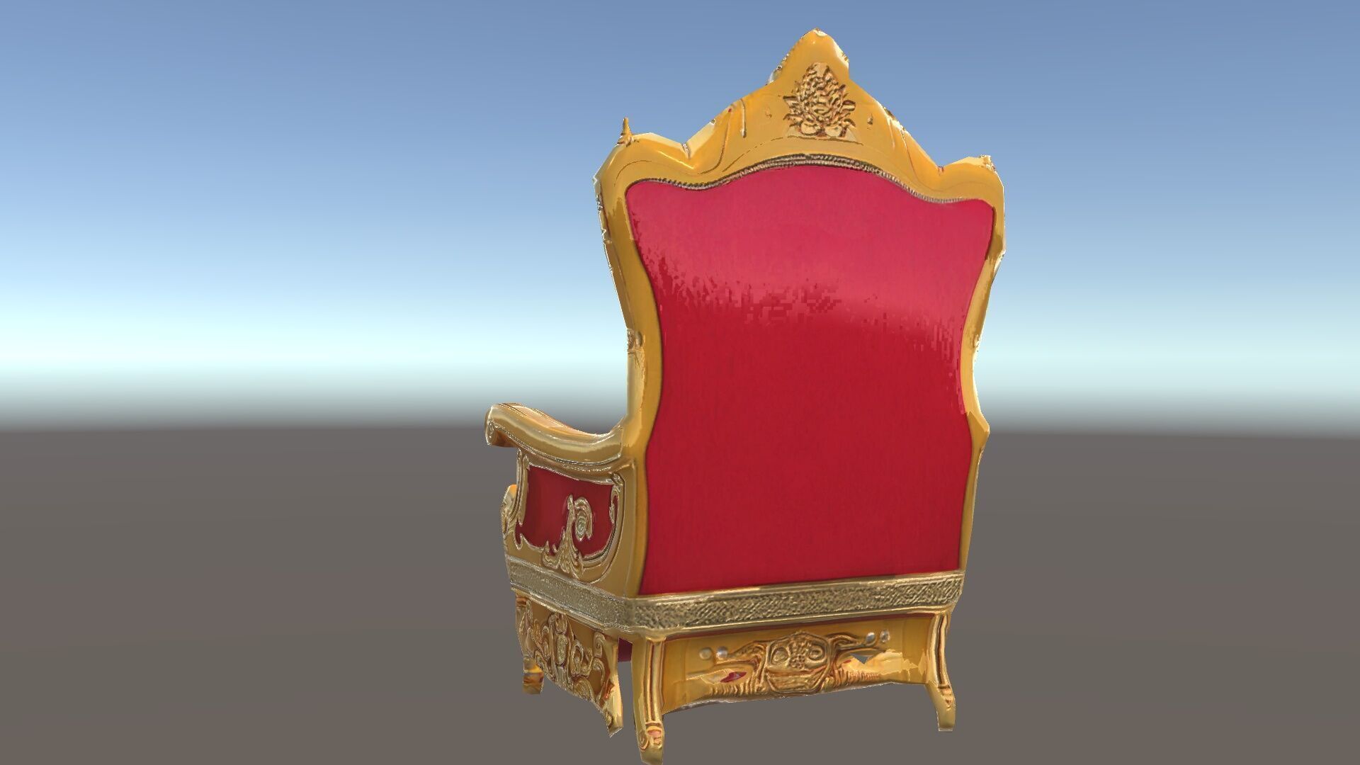 Ornate Throne Chair Model Pack for Royal Interiors Low-poly 3D model_20