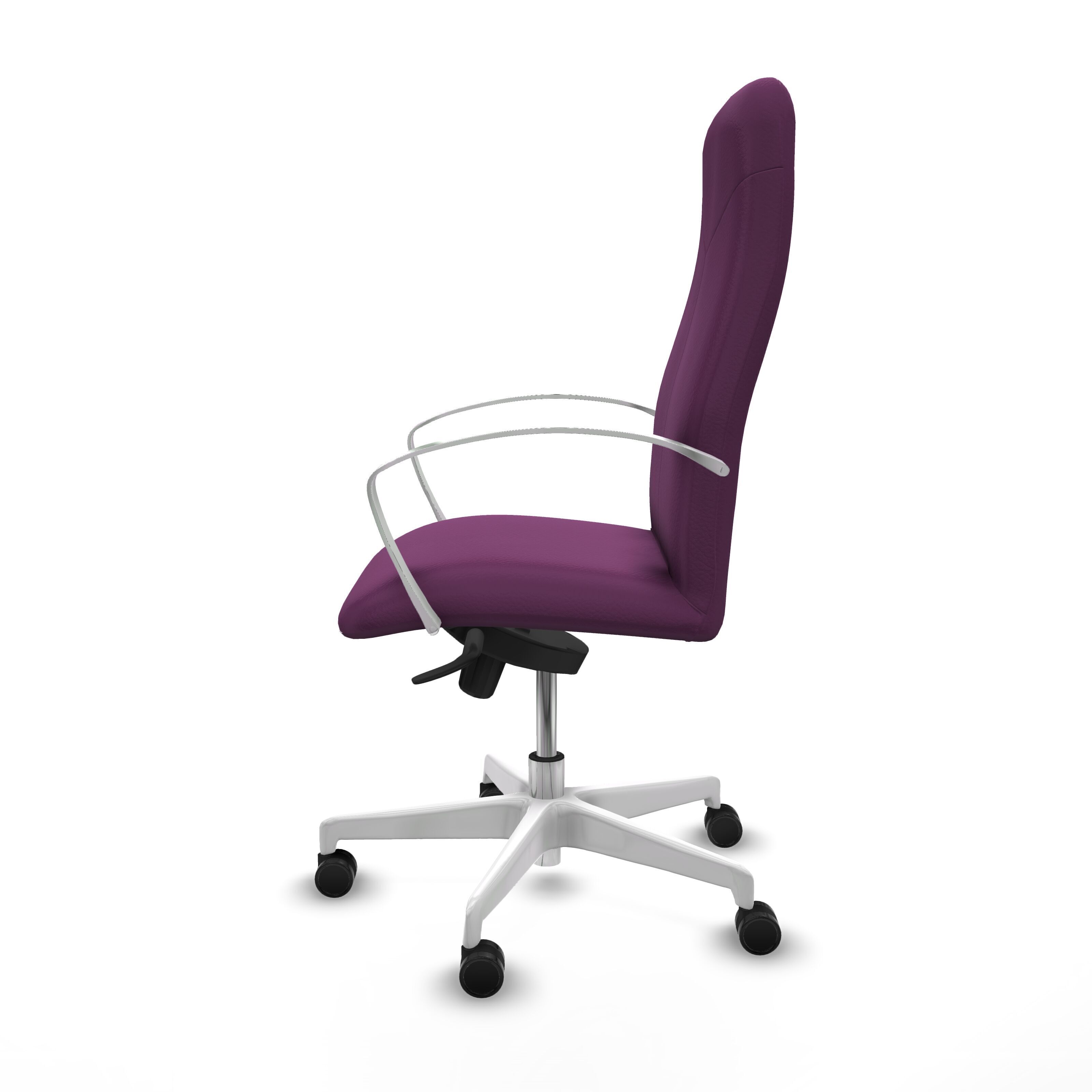 Modern Office Chair J Low-poly 3D model_3