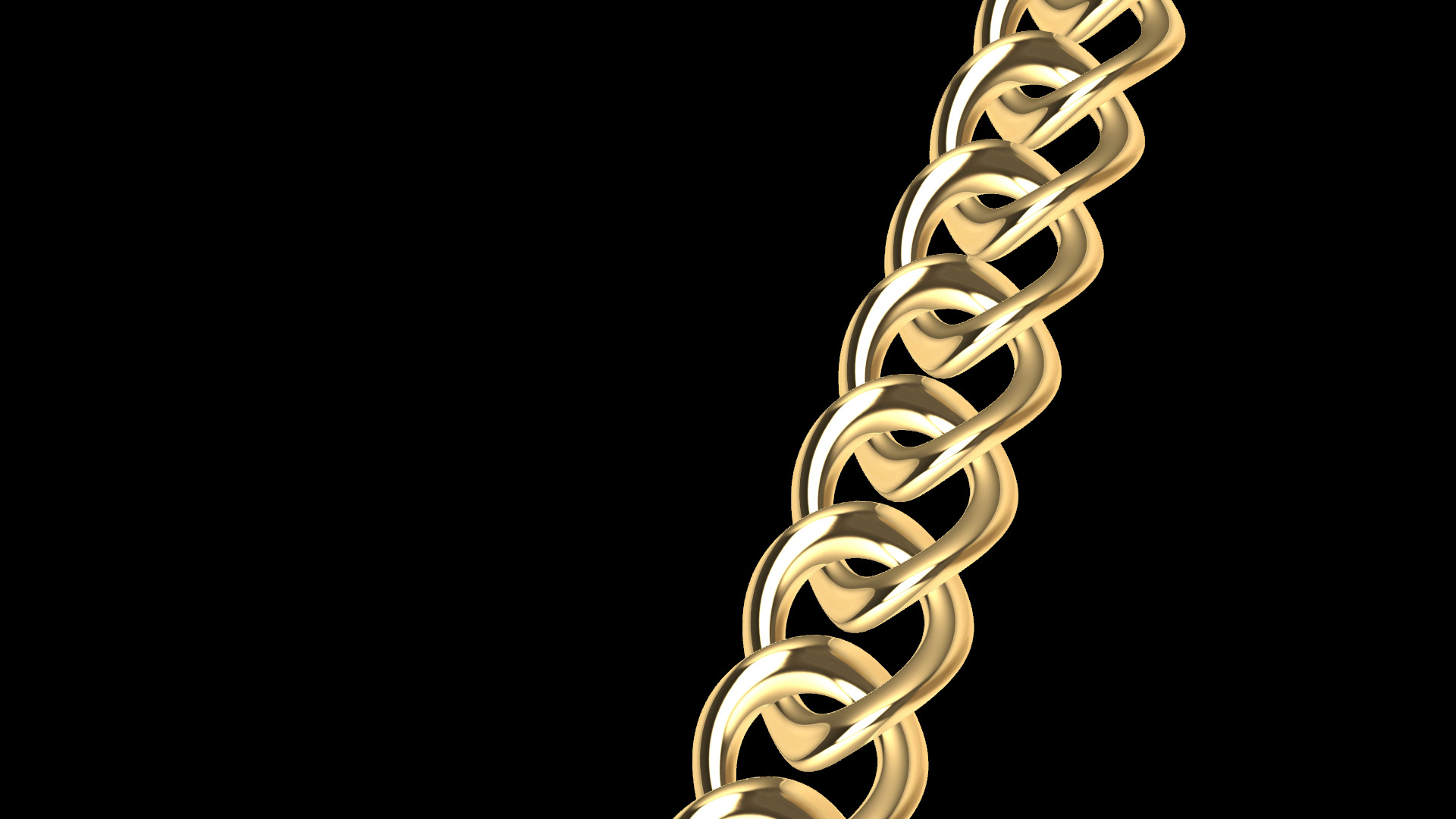 Cuban Chain Link 3D print model_2