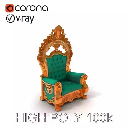Royal Throne Chair Model Pack