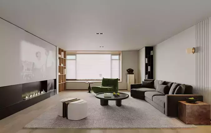 modern living room interior scenes 134