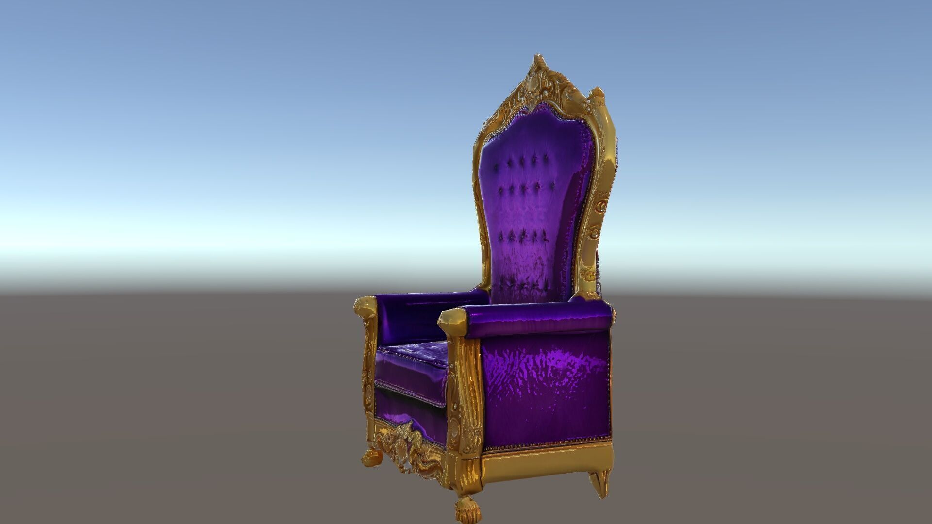 Royal Throne Armchair D Model Pack Low-poly 3D model_31