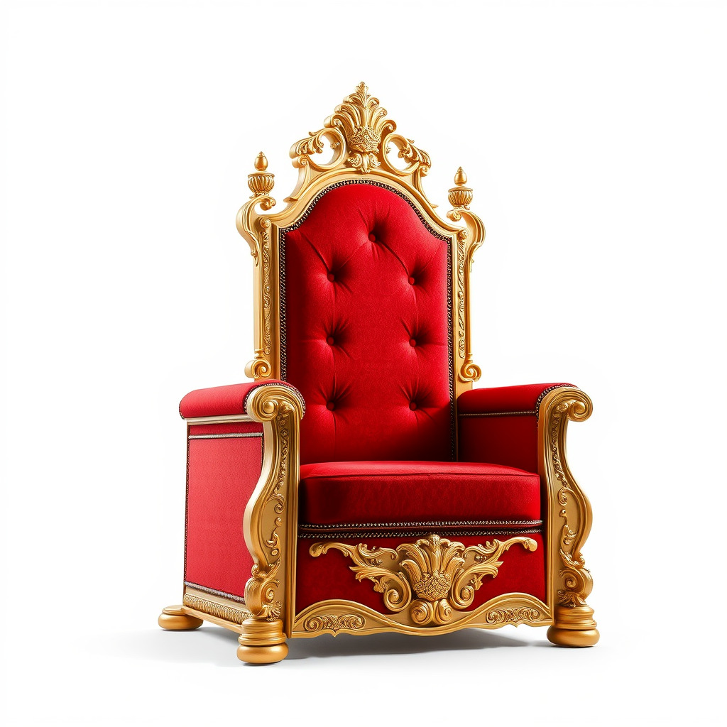 Royal Throne Chair Model Pack Low-poly 3D model_4