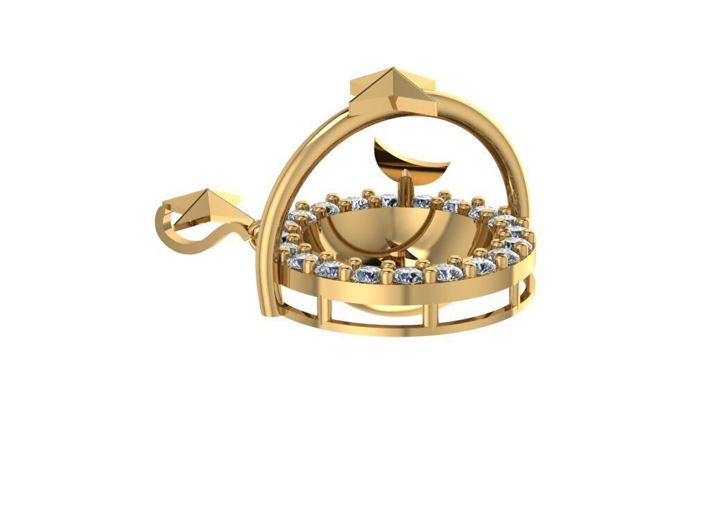 Galactic Pendant 3D print model_3