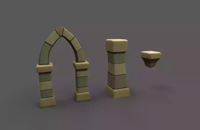 Low Poly Modular Medieval 