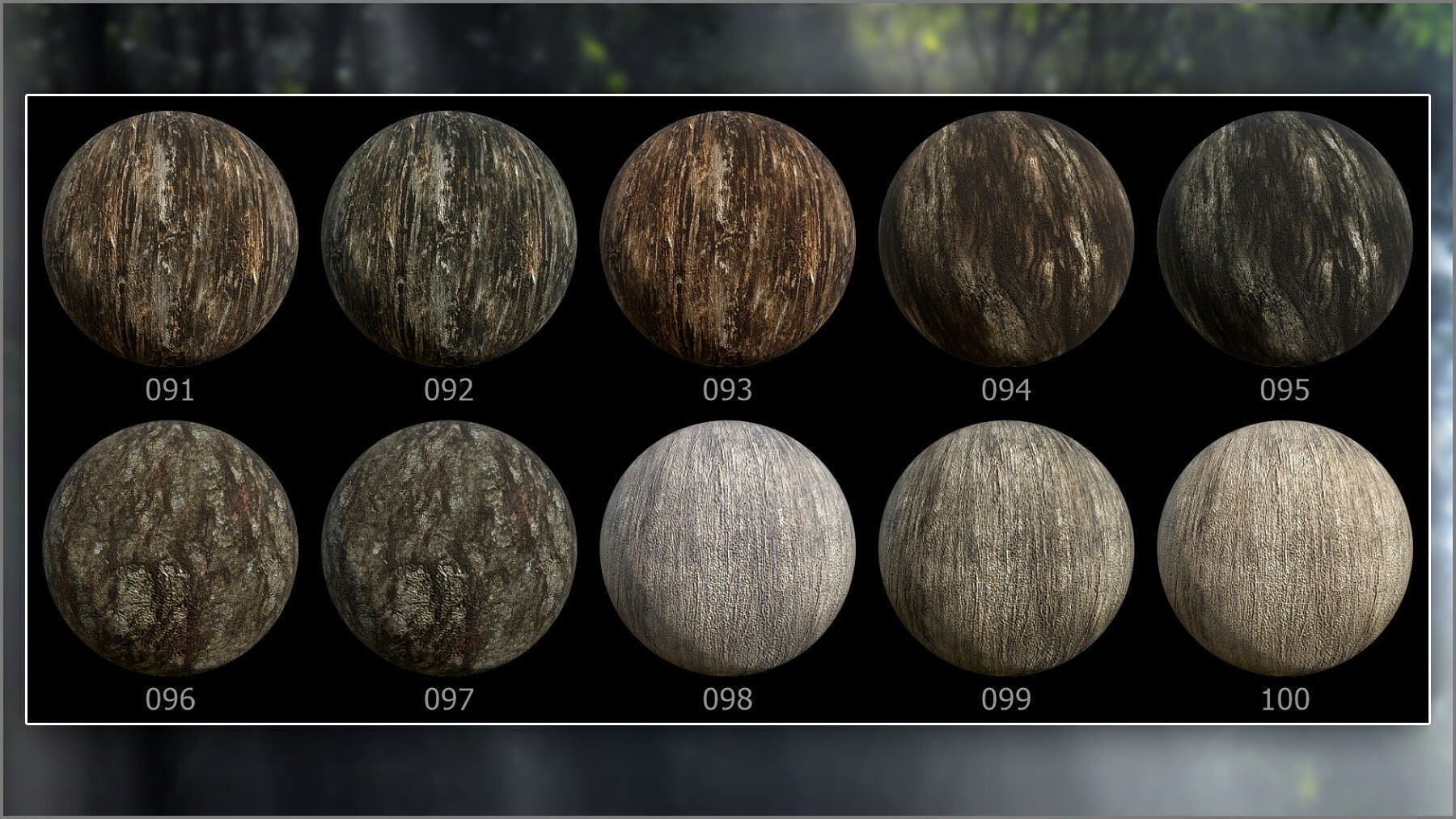 Megapack 100 Bark smart materials for Substance Painter Texture_13