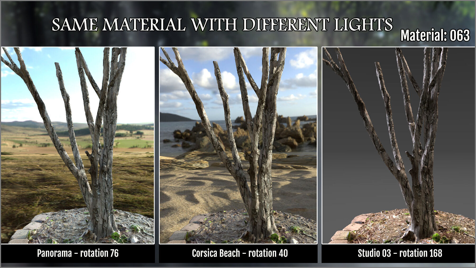 Megapack 100 Bark smart materials for Substance Painter Texture_2