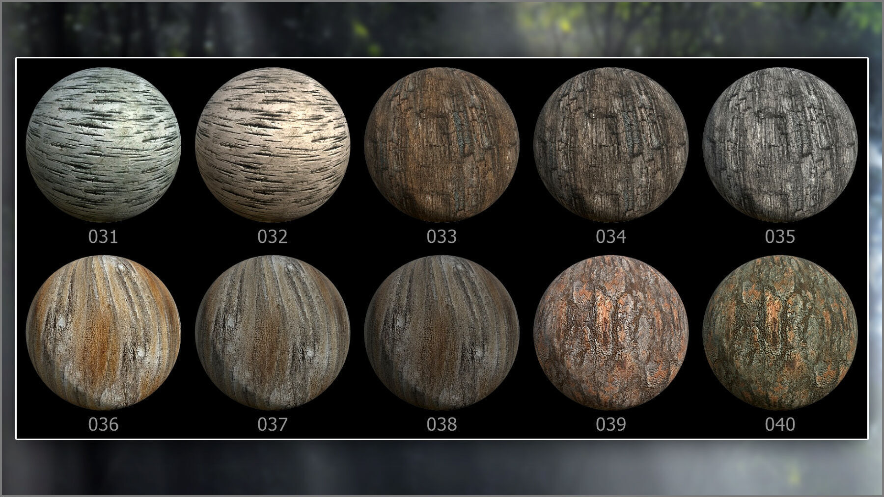 Megapack 100 Bark smart materials for Substance Painter Texture_7