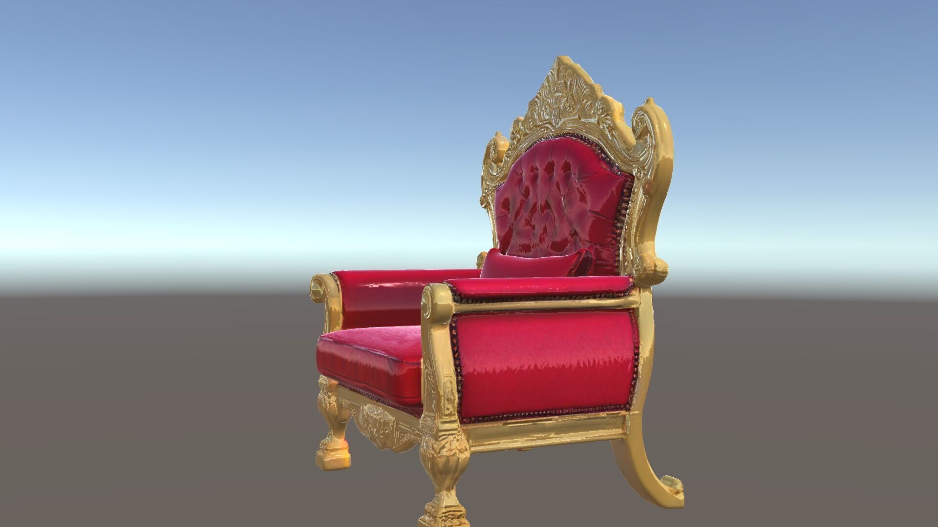 Royal Throne Chair Model Pack  Detailed and Ornate Design Low-poly 3D model_20