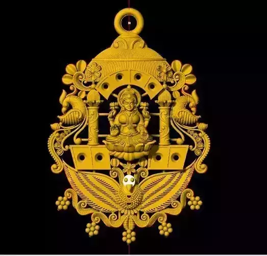lakshmi pendant 3dm file