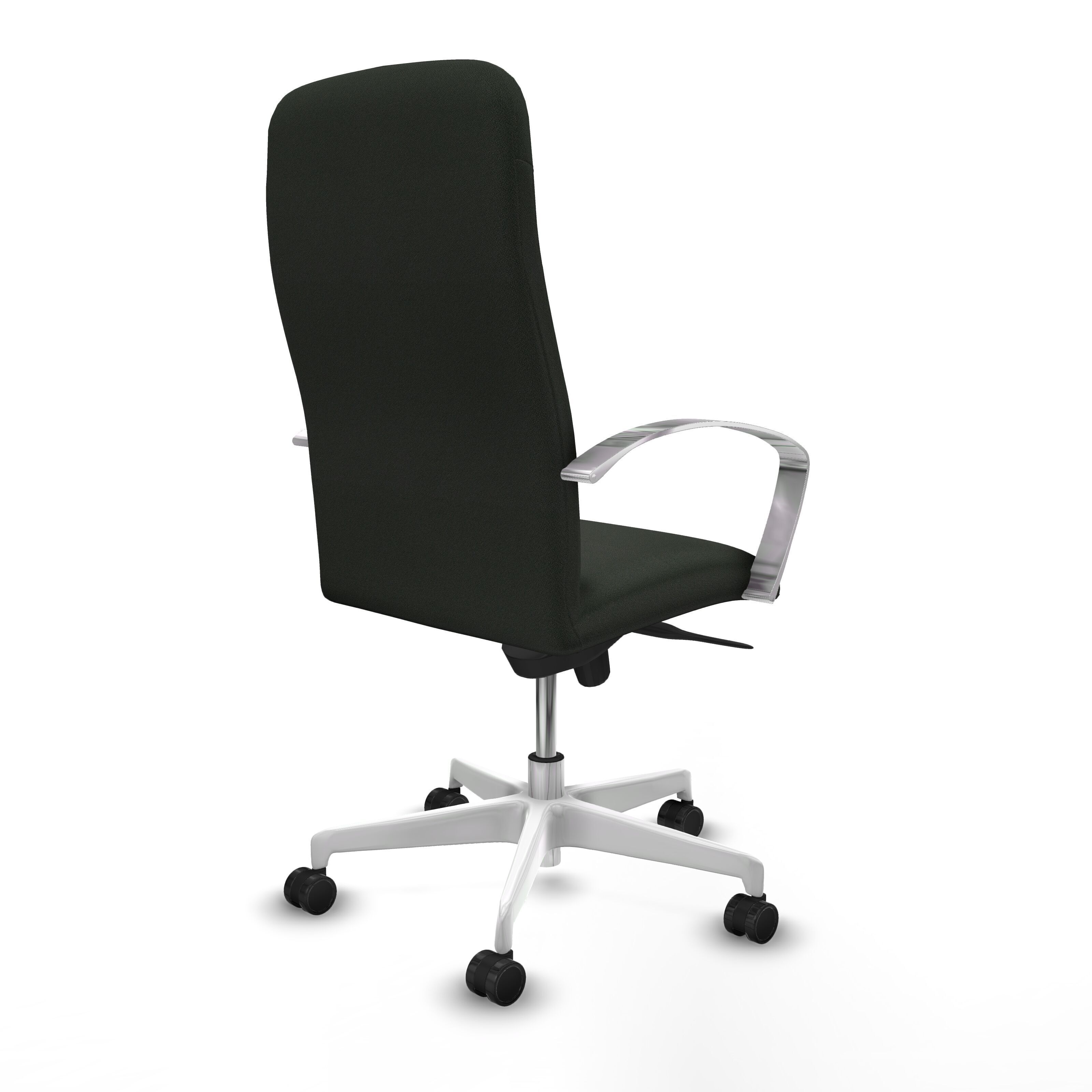 Modern Office Chair F Low-poly 3D model_6