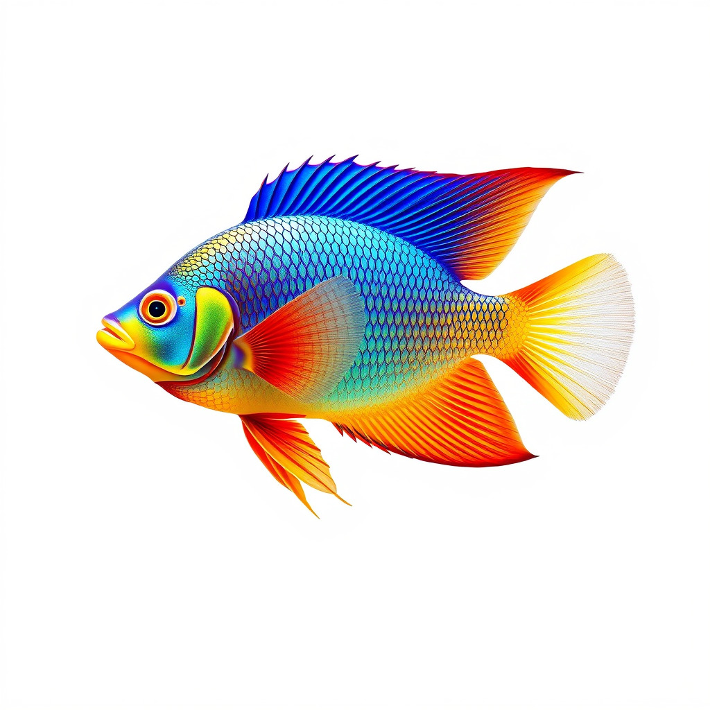 Colorful Tropical Fish Model Pack with PBR Textures Low-poly 3D model_4