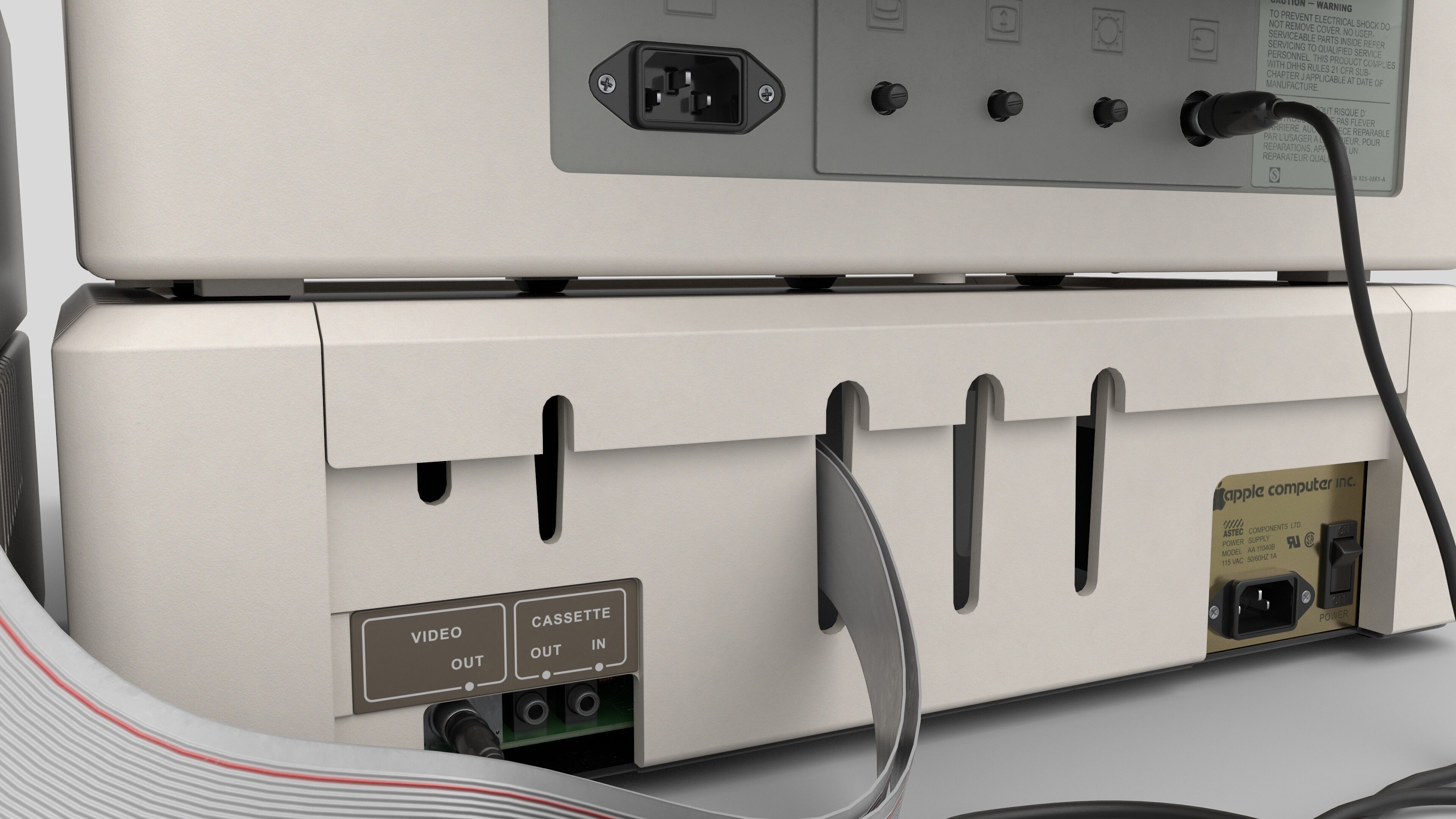 Apple II Low-poly 3D model_8