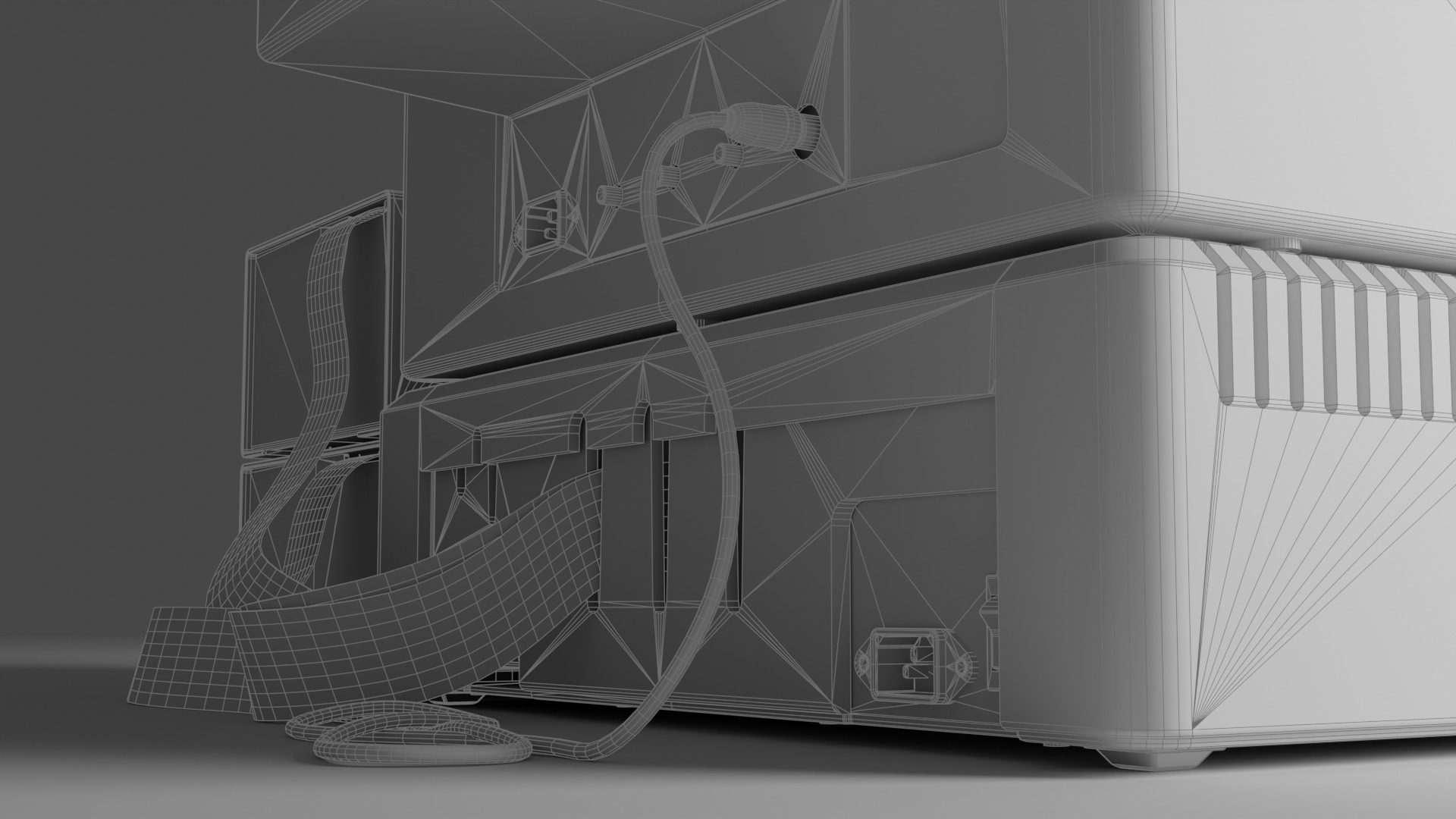 Apple II Low-poly 3D model_21