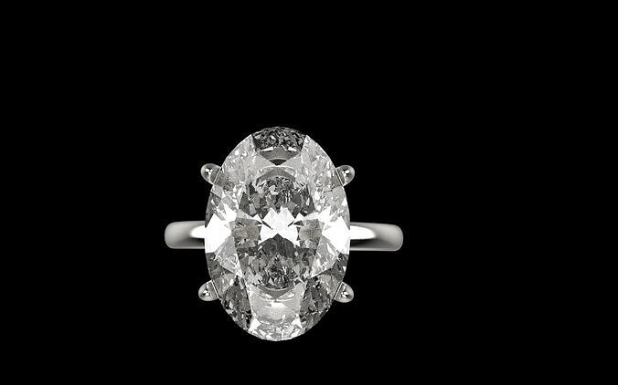 Hidden halo engagement ring model 1215 3D print model