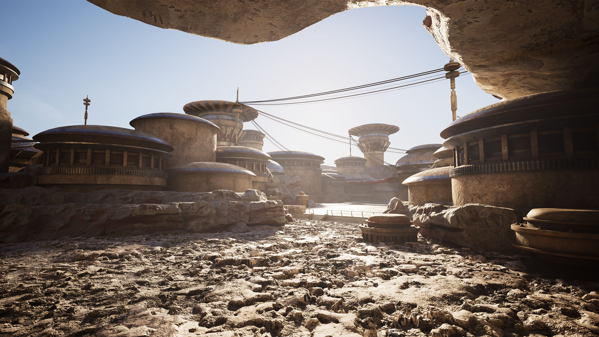 Science Fiction Geothermal City Unreal Engine Low-poly 3D model_5