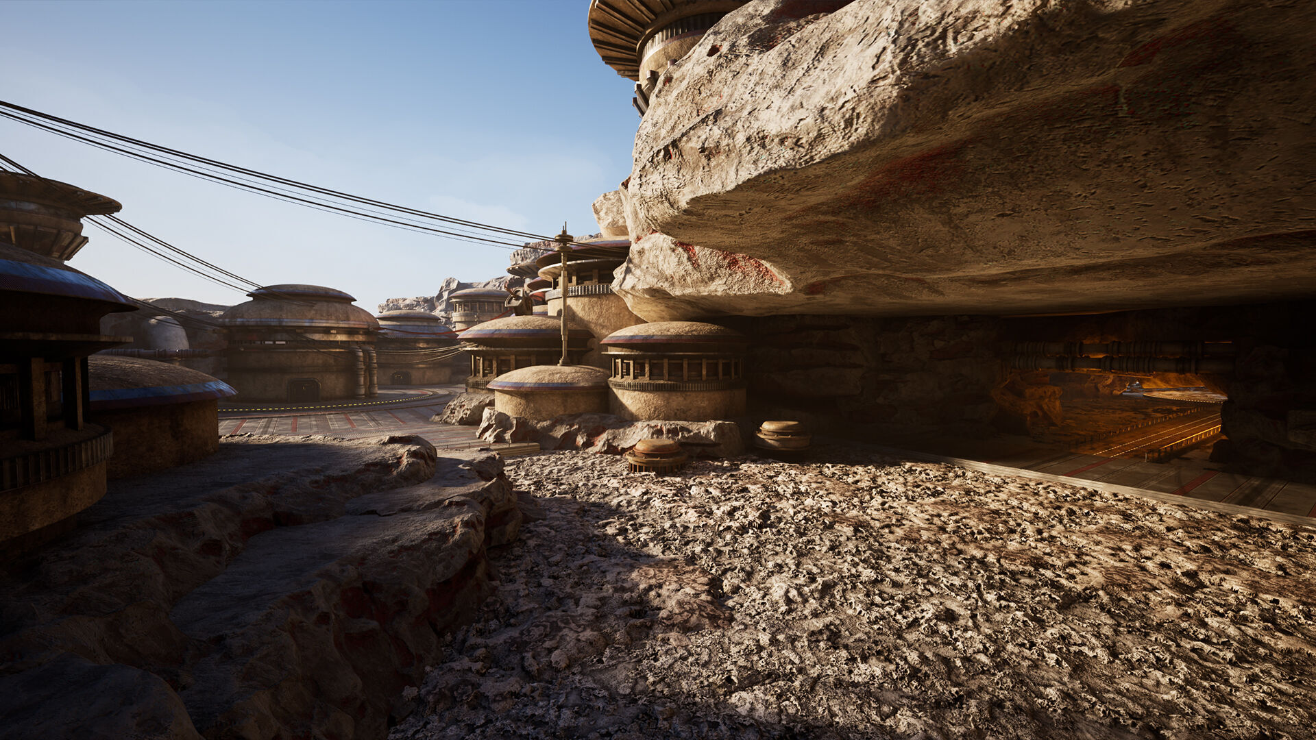 Science Fiction Geothermal City Unreal Engine Low-poly 3D model_23