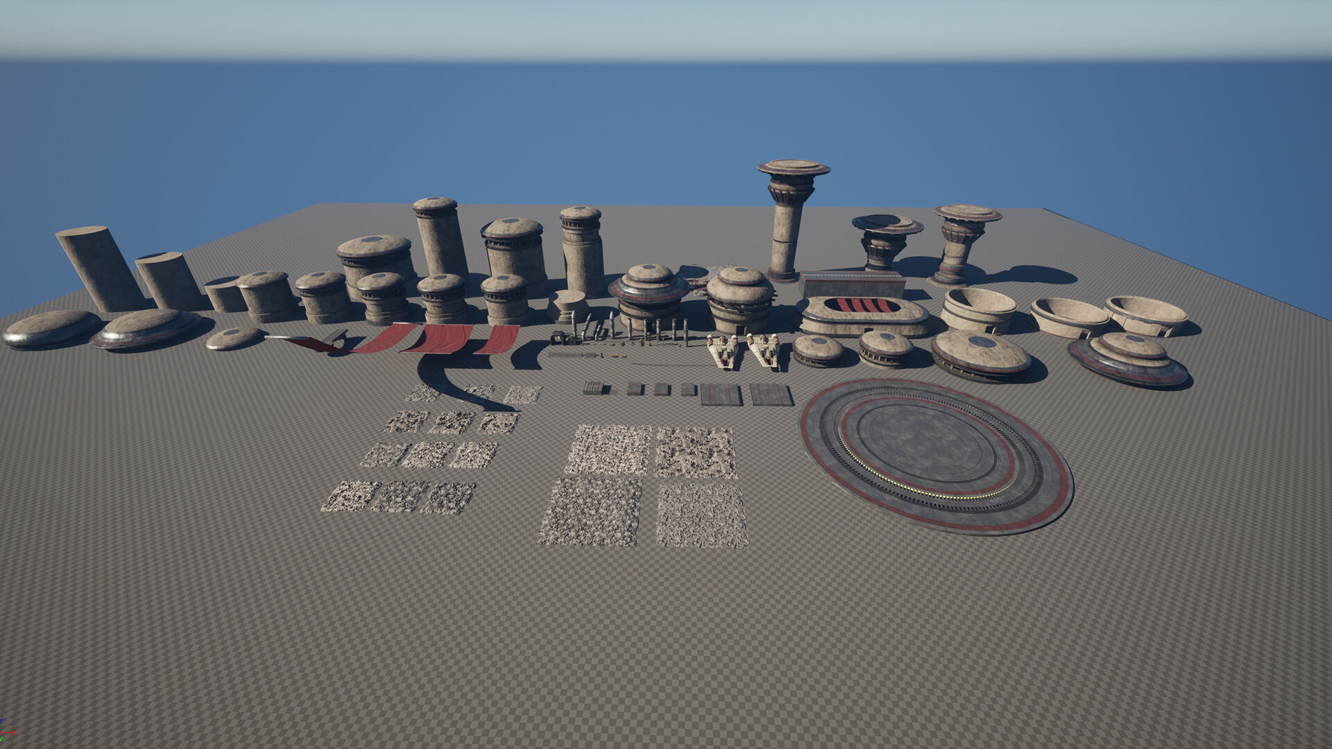 Science Fiction Geothermal City Unreal Engine Low-poly 3D model_25