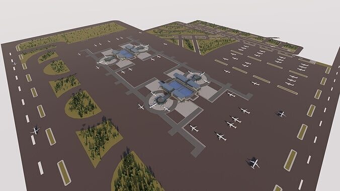 3D Airport-Airport 3D model