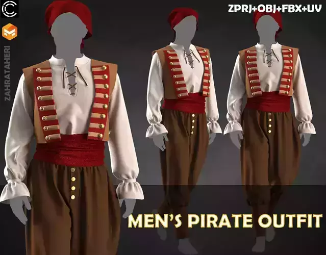 MENS PIRATE OUTFIT