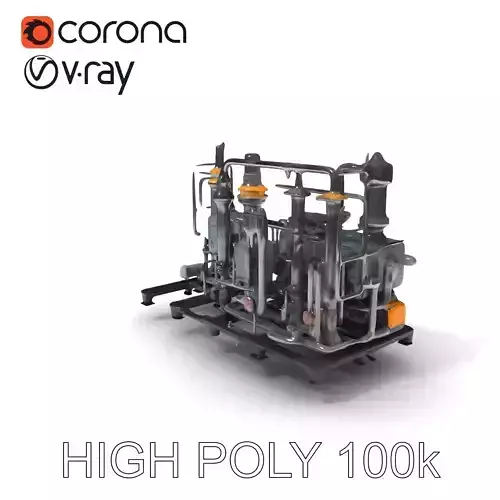 Industrial Machinery Model Pack for Realistic Production Rend... Low-poly 3D model