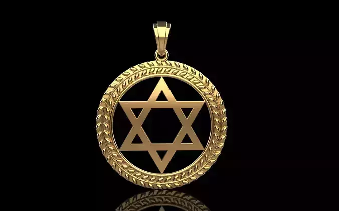 Star of david pendant model 1219