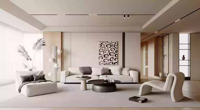 modern living room interior scenes 135