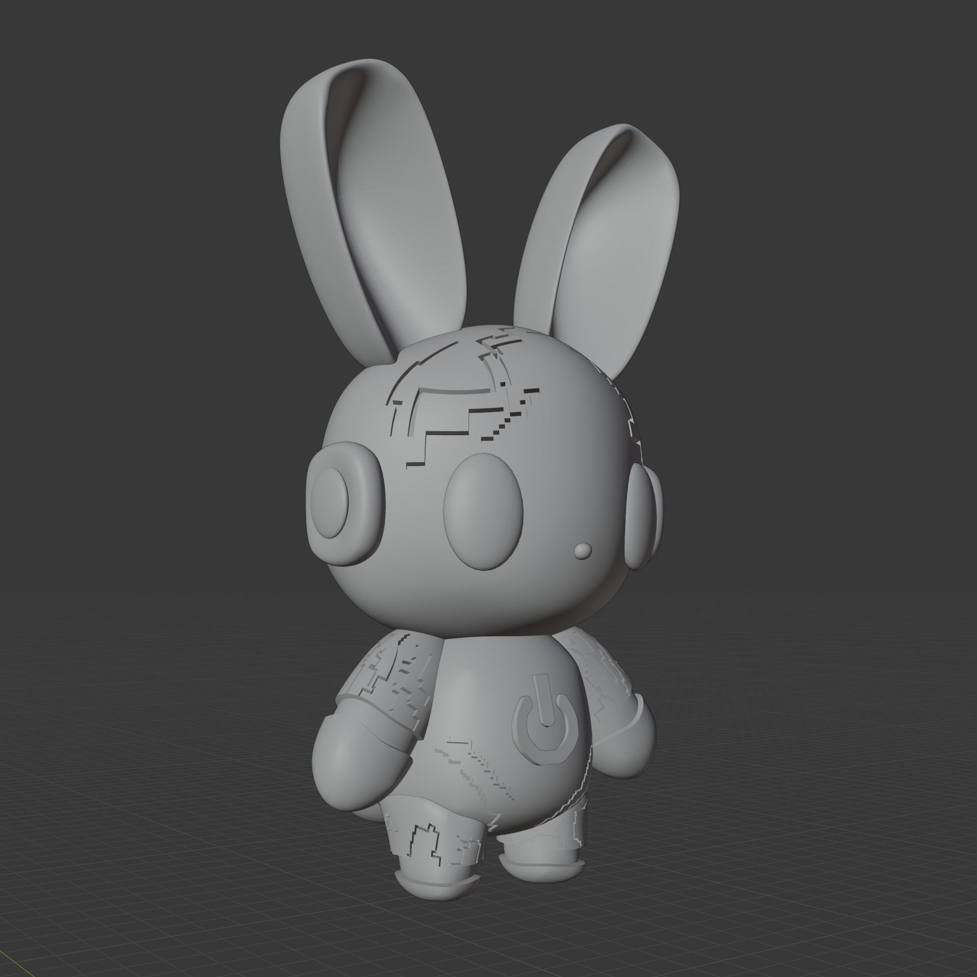BunniVolt Scif fi Low-poly 3D model_8