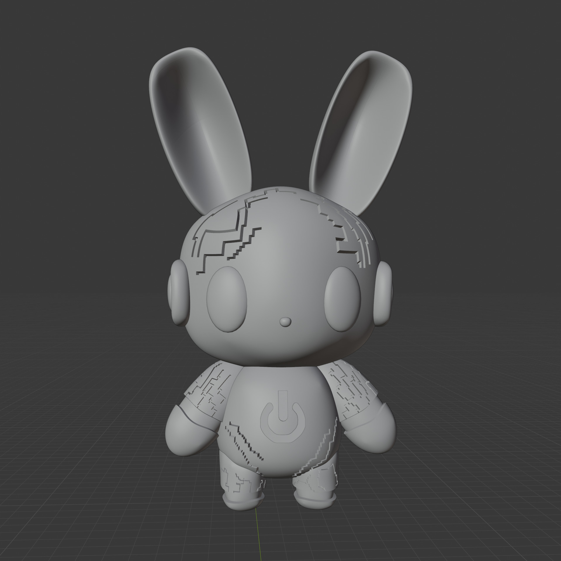 BunniVolt Scif fi Low-poly 3D model_10