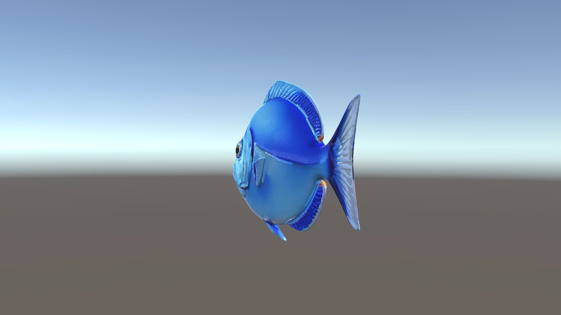 Blue Fish Model Pack for Aquatic Scenes Low-poly 3D model_5