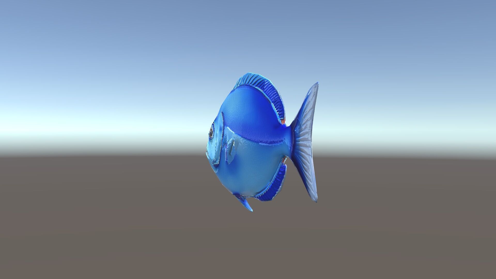 Blue Fish Model Pack for Aquatic Scenes Low-poly 3D model_7