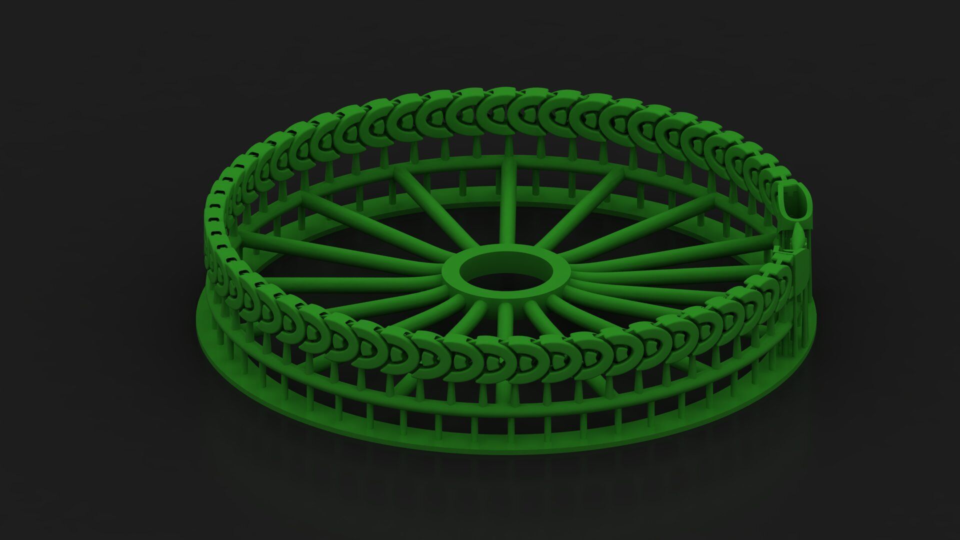 8MM Highly Premium Oval Cuban 3D Bracelet Design 3D print model_1