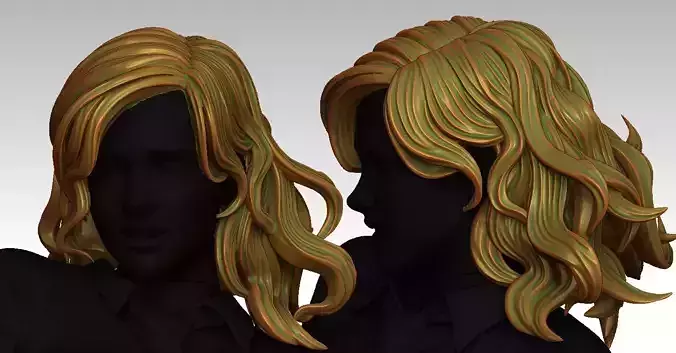 3D Hairstyles for girl V94 3D print model