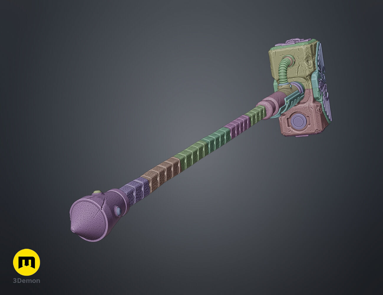 Thunder Hammer 3D print model_19