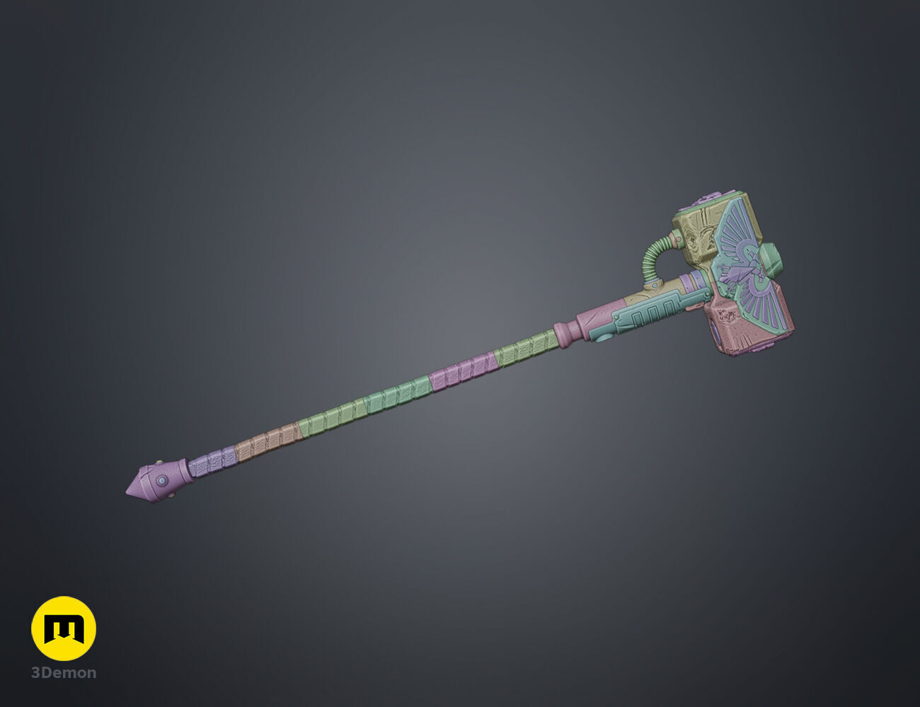 Thunder Hammer 3D print model_4