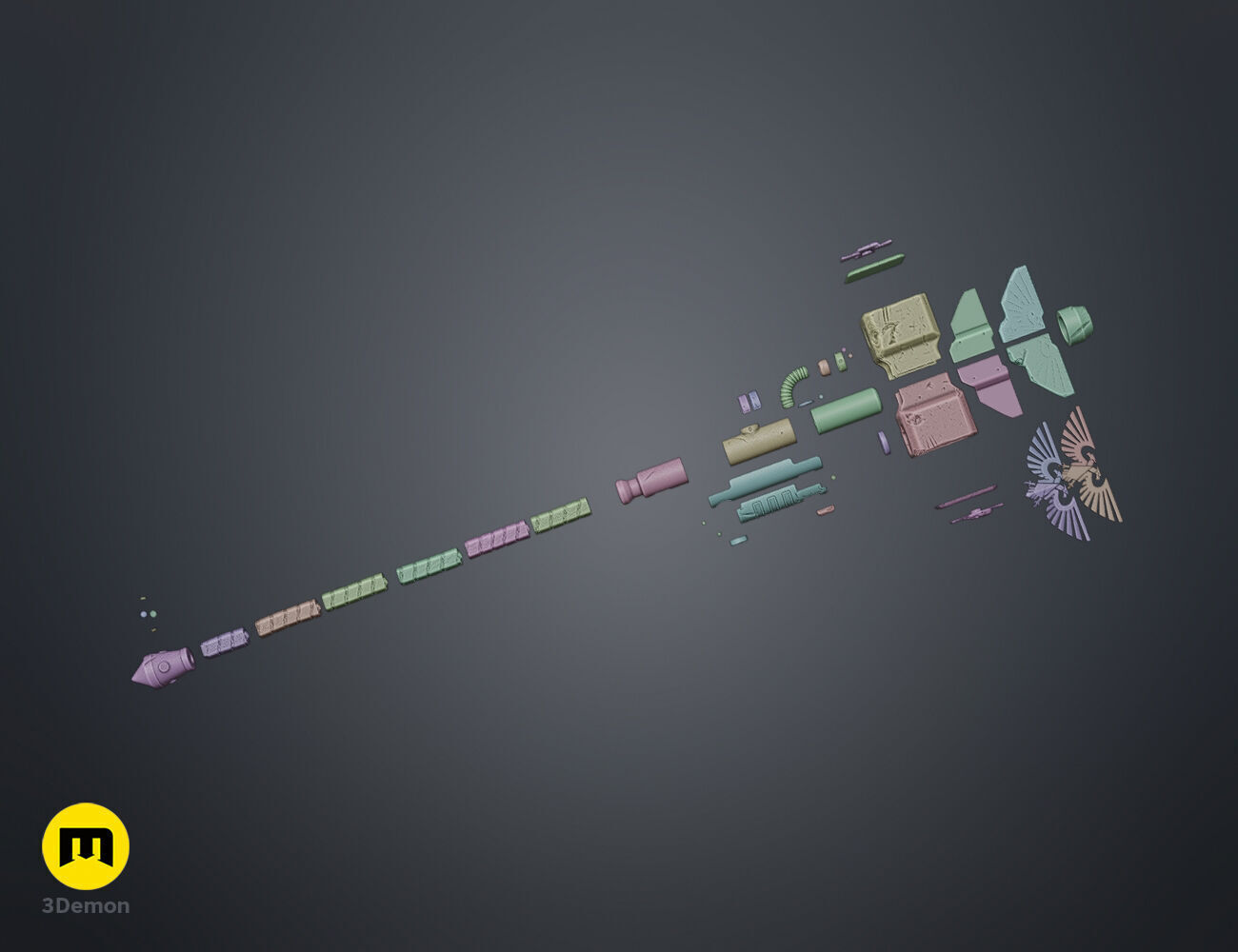 Thunder Hammer 3D print model_3