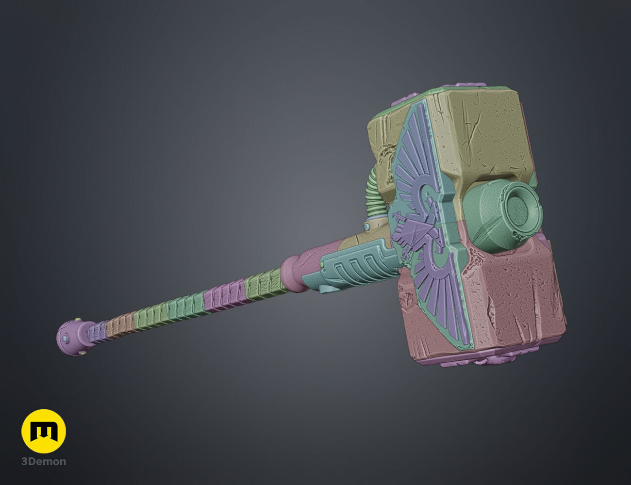 Thunder Hammer 3D print model_8