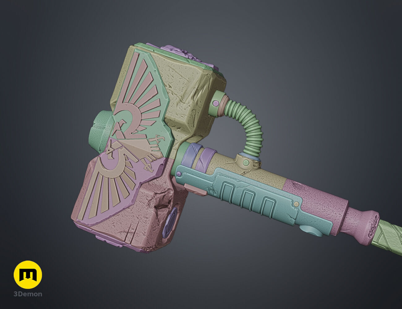 Thunder Hammer 3D print model_17