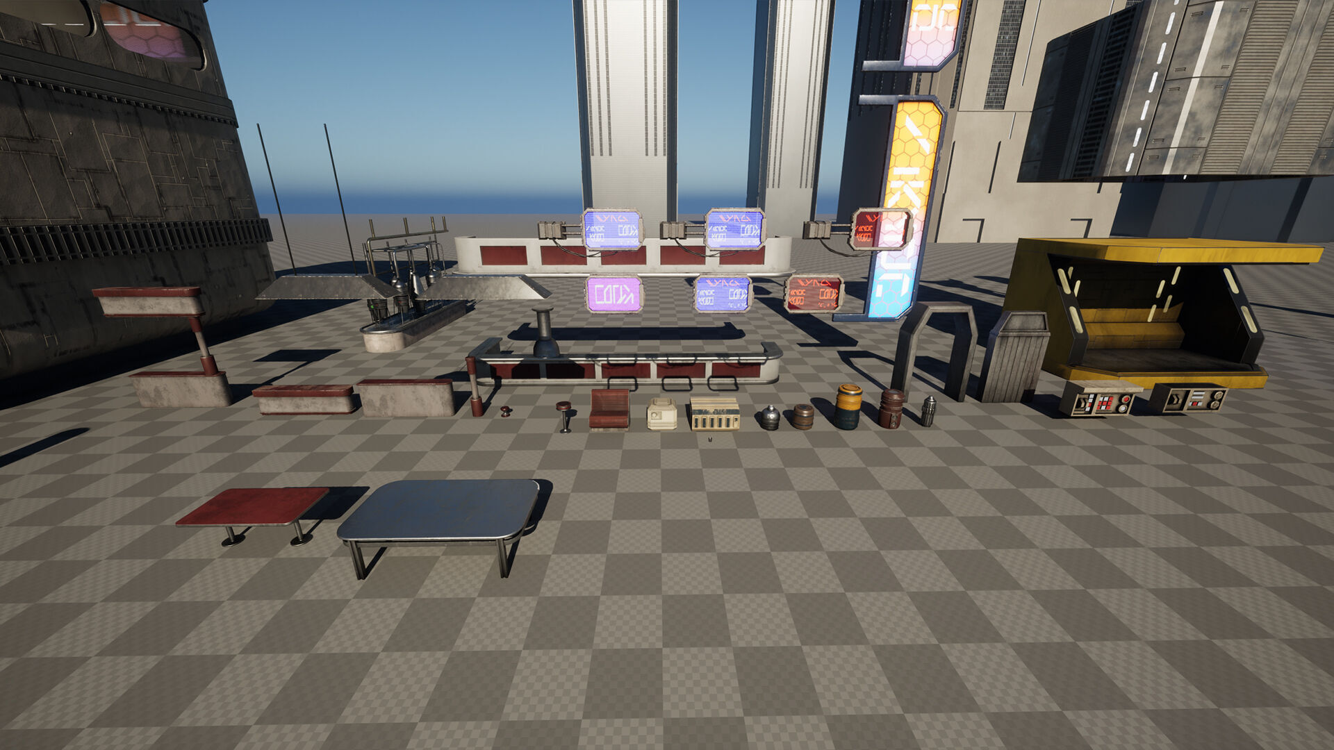 Science Fiction Flying Cantina - Unreal Engine  Low-poly 3D model_24