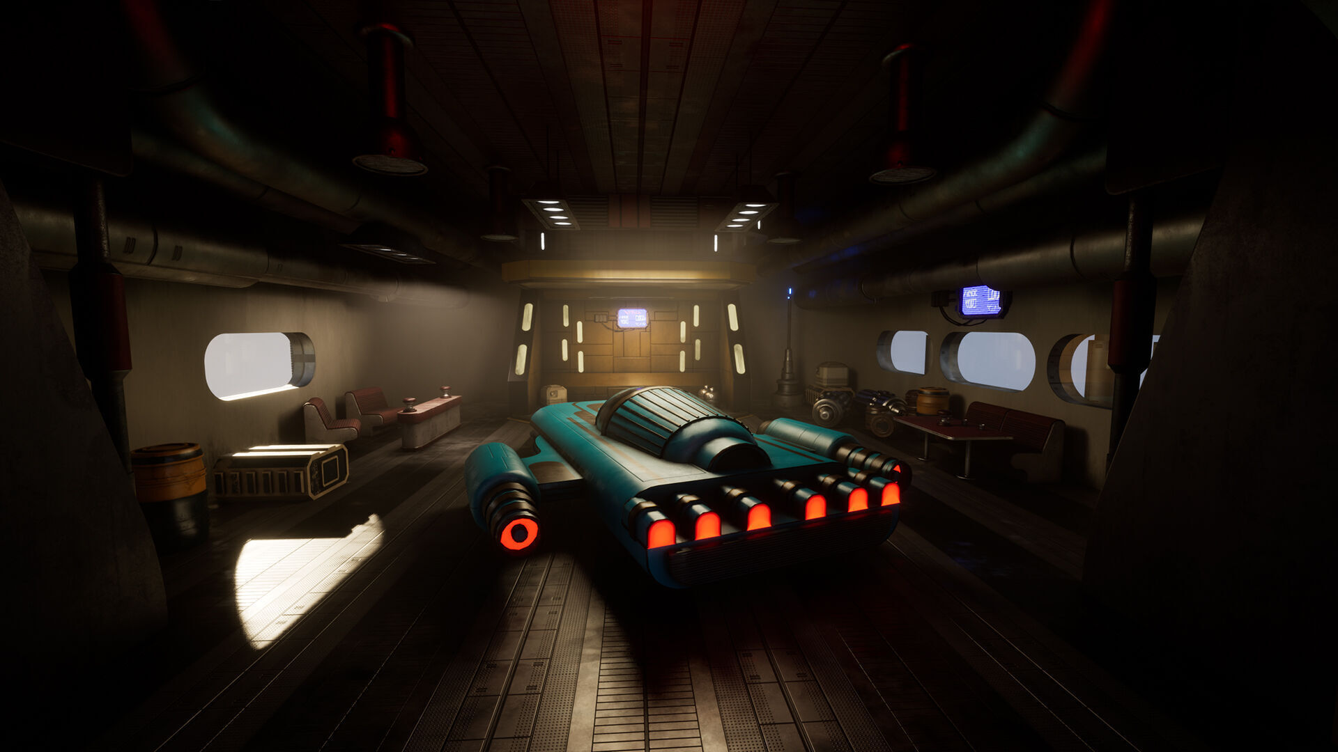 Science Fiction Flying Cantina - Unreal Engine  Low-poly 3D model_23